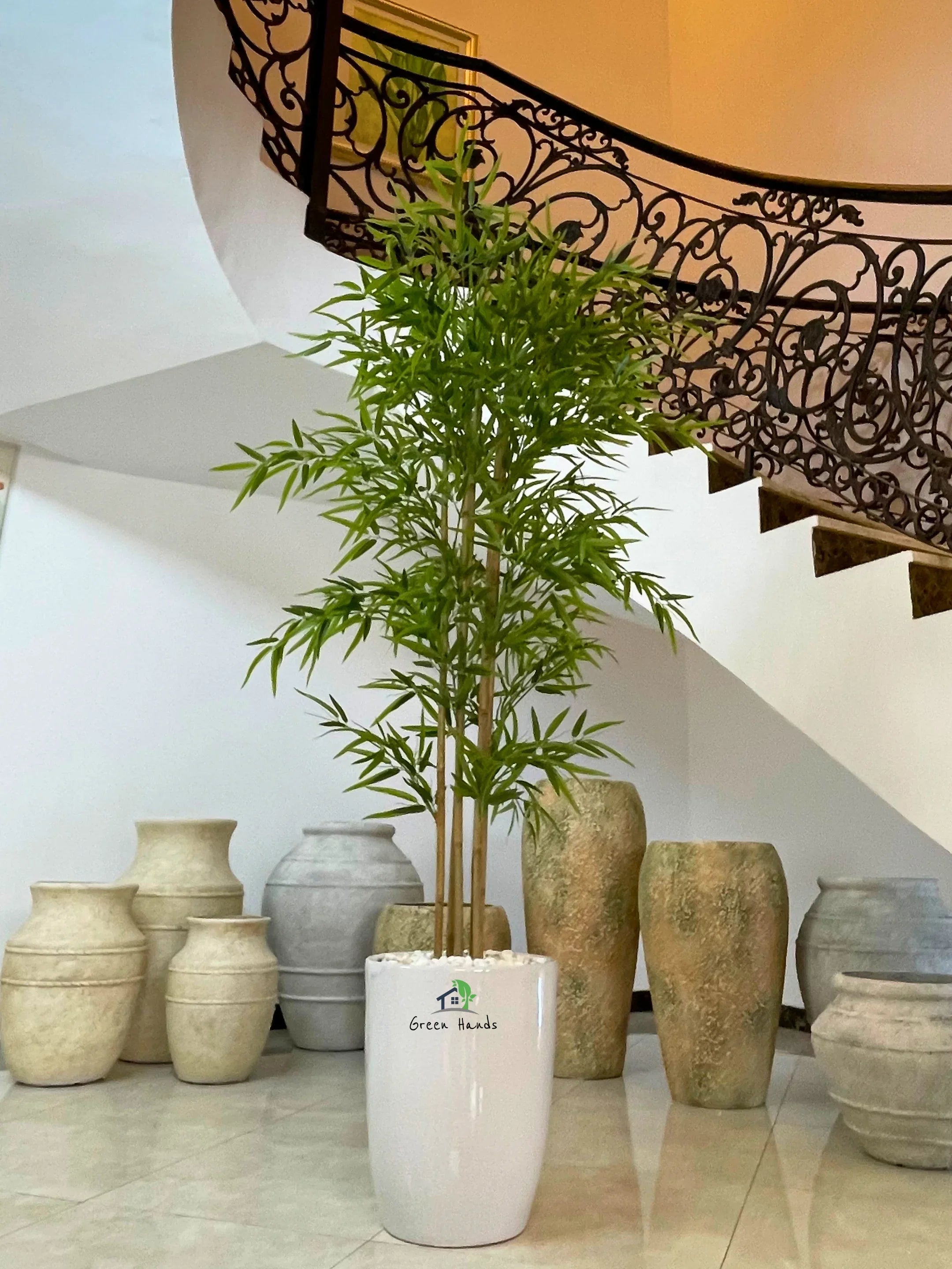 Artificial-Bamboo-Palm-200cm-in-White-Ceramic-Pot