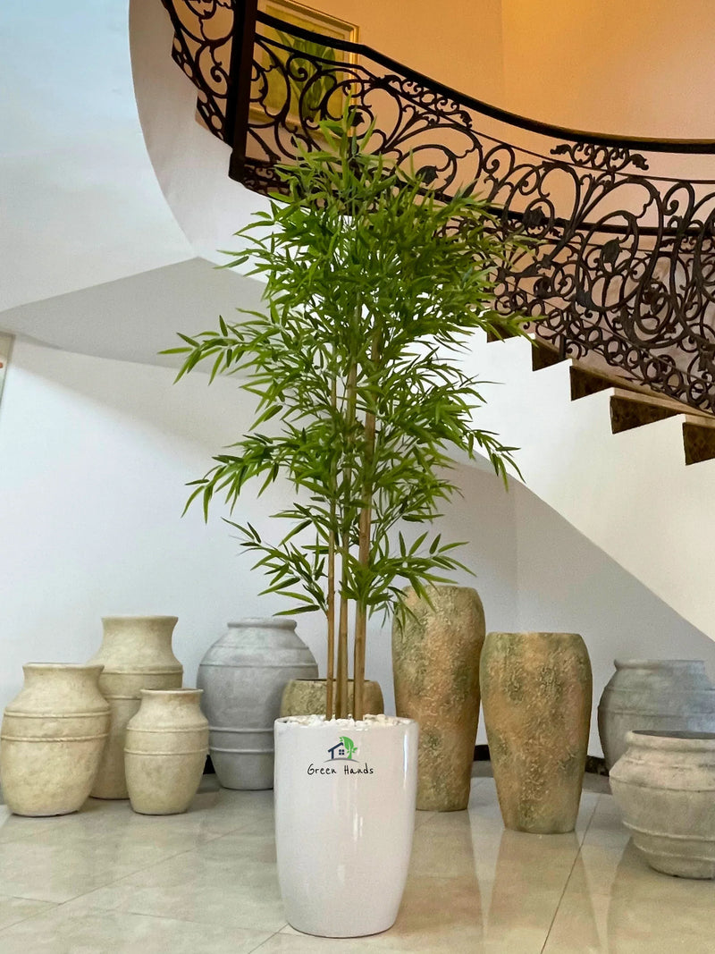 Artificial-Bamboo-Palm-200cm-in-White-Ceramic-Pot