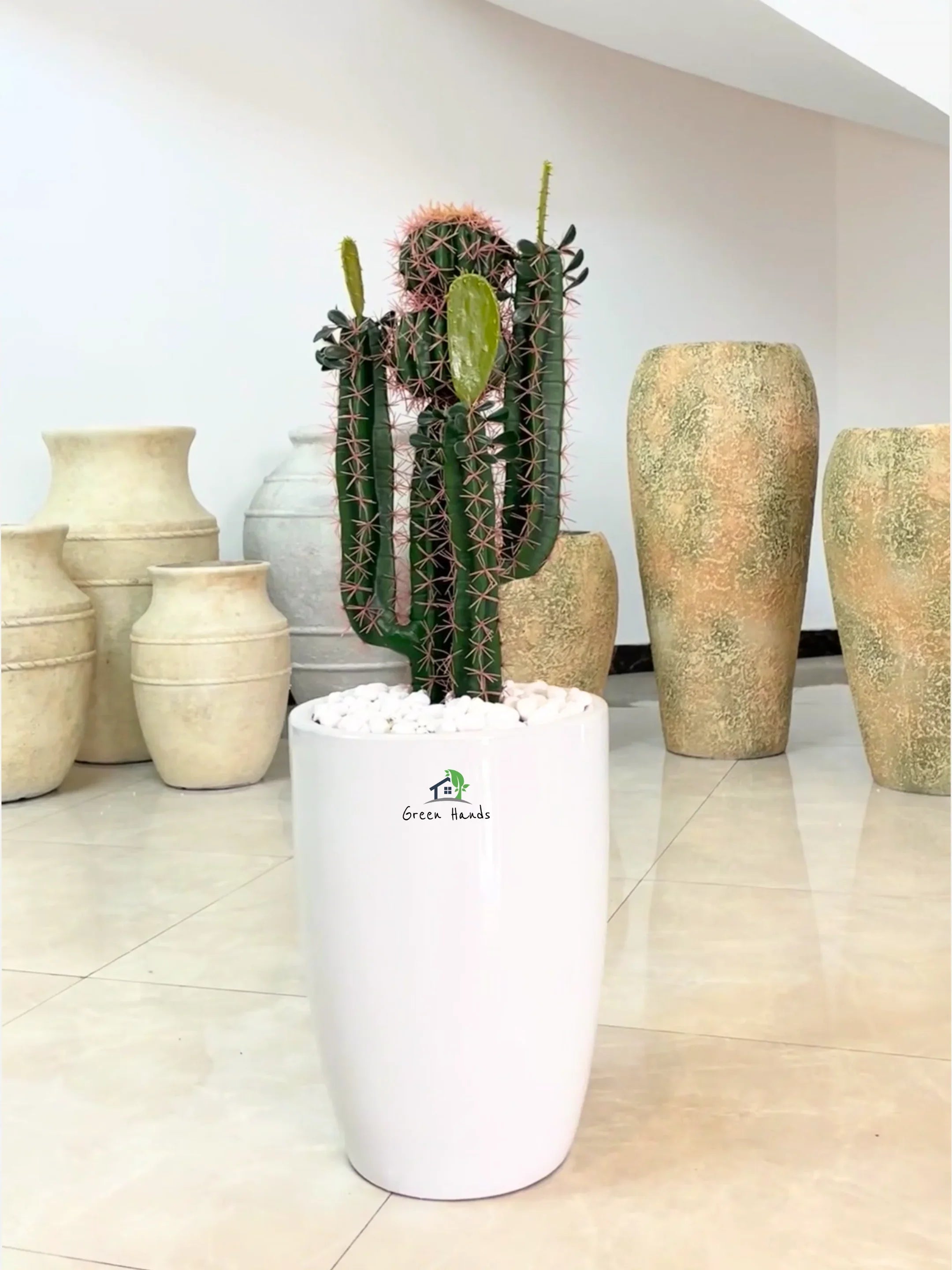 Artificial-Cactus-90-cm-in-White-Ceramic-Pot